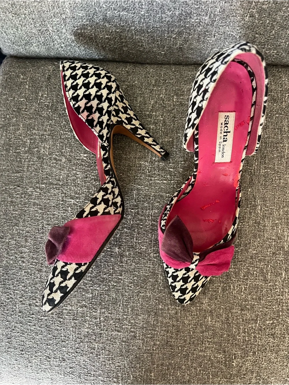 Sacha London Houndstooth Pumps